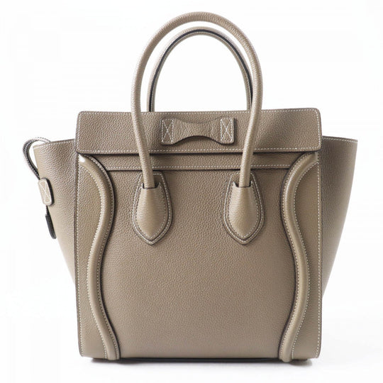 CELINE Handbag 18979 Main: Drummed calfskin Suri Luggage micro shopper Women Used Authentic