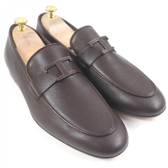 TOD�fS loafers Main: Leather Dark brown mens 8 Used Authentic