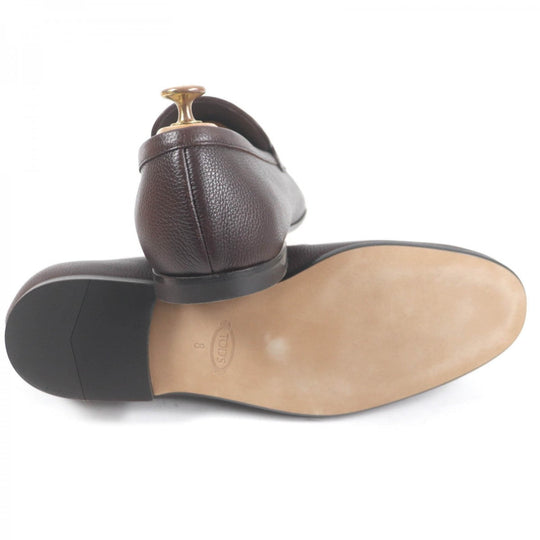 TOD�fS loafers Main: Leather Dark brown mens 8 Used Authentic