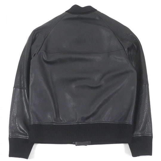 LOEWE Blouson Outer: Cowhide, Lining: 100% Cupra, Part: 95% Cotton, Part: 5% Polyester black mens 54 Used Authentic