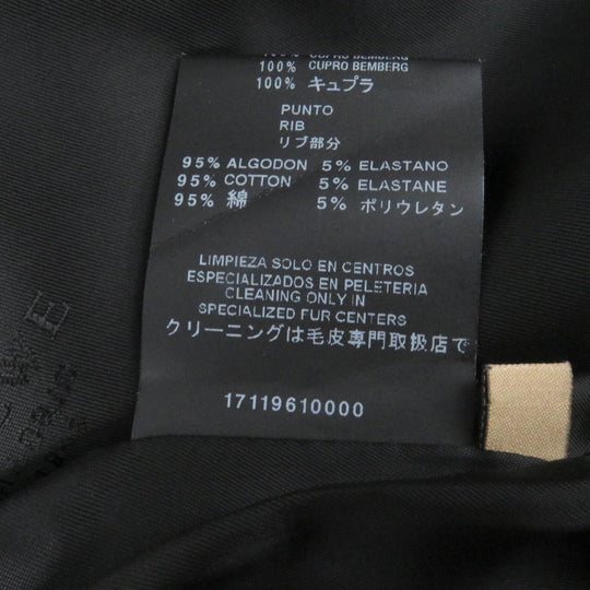 LOEWE Blouson Outer: Cowhide, Lining: 100% Cupra, Part: 95% Cotton, Part: 5% Polyester black mens 54 Used Authentic
