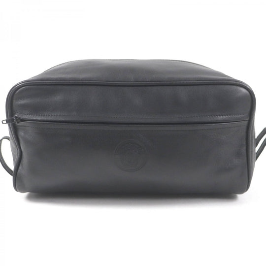 Gianni Versace business bag Main: Leather black mens Used Authentic