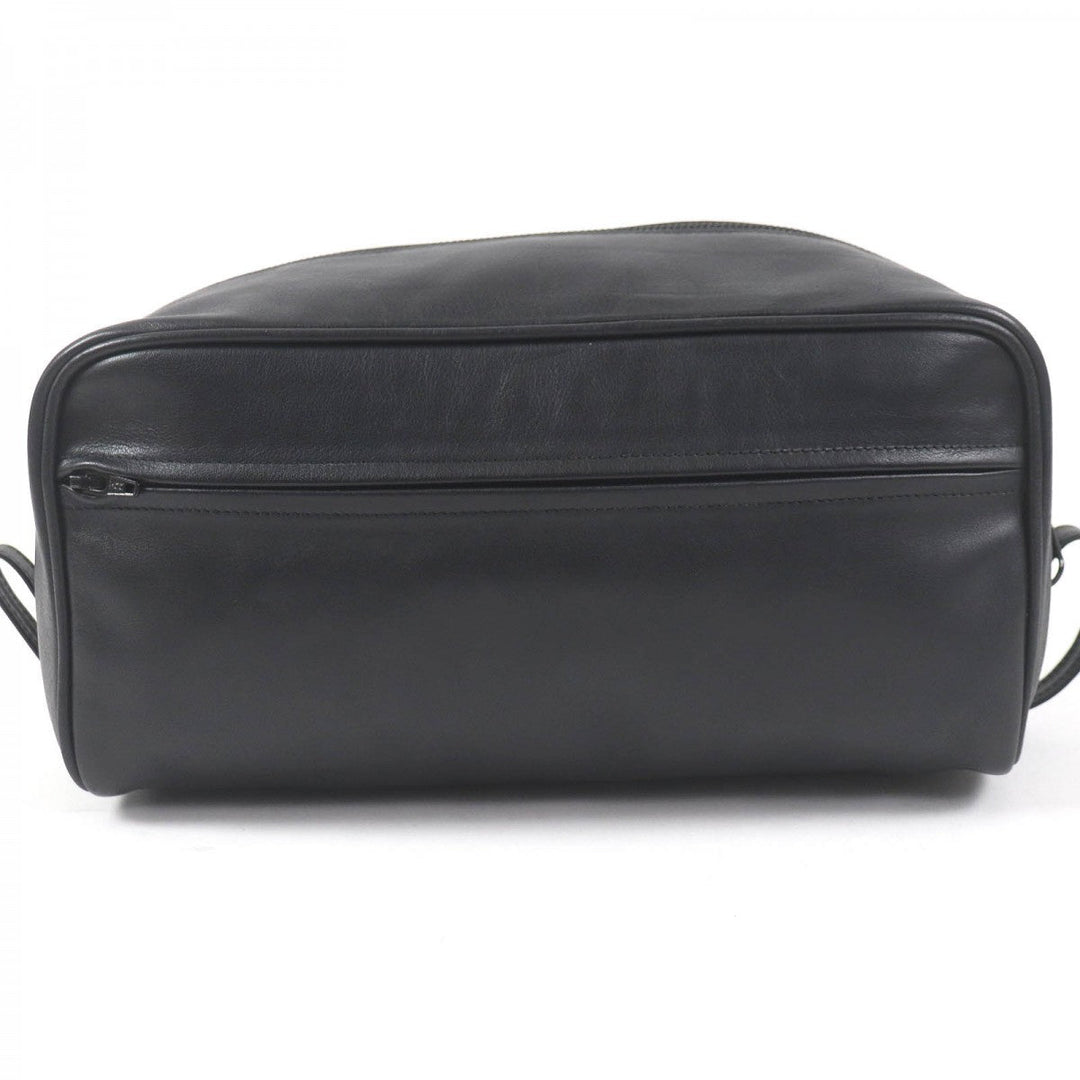 Gianni Versace business bag Main: Leather black mens Used Authentic