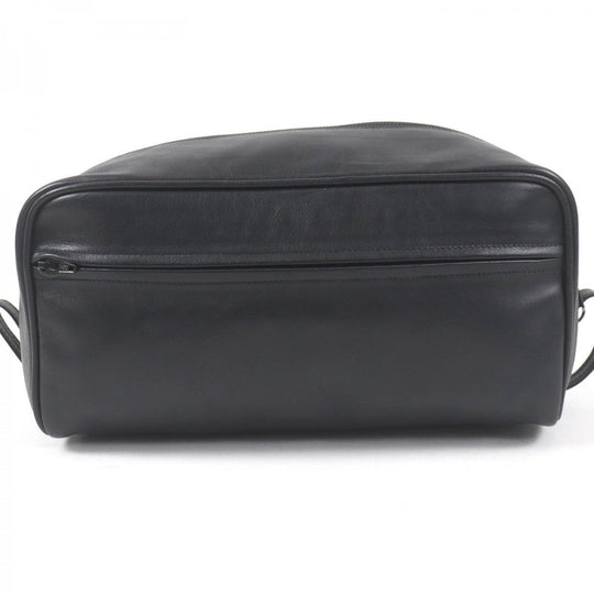 Gianni Versace business bag Main: Leather black mens Used Authentic