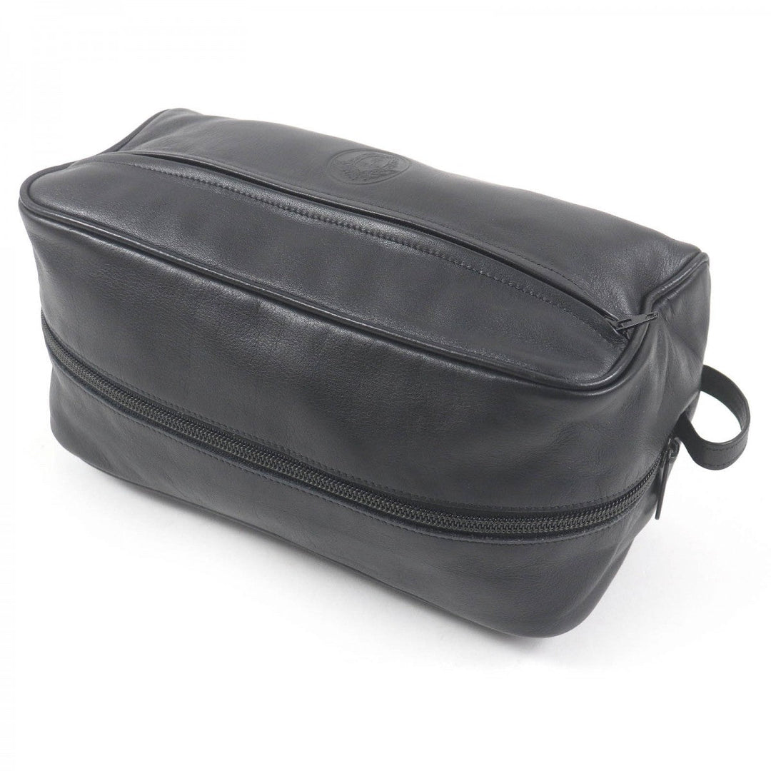 Gianni Versace business bag Main: Leather black mens Used Authentic