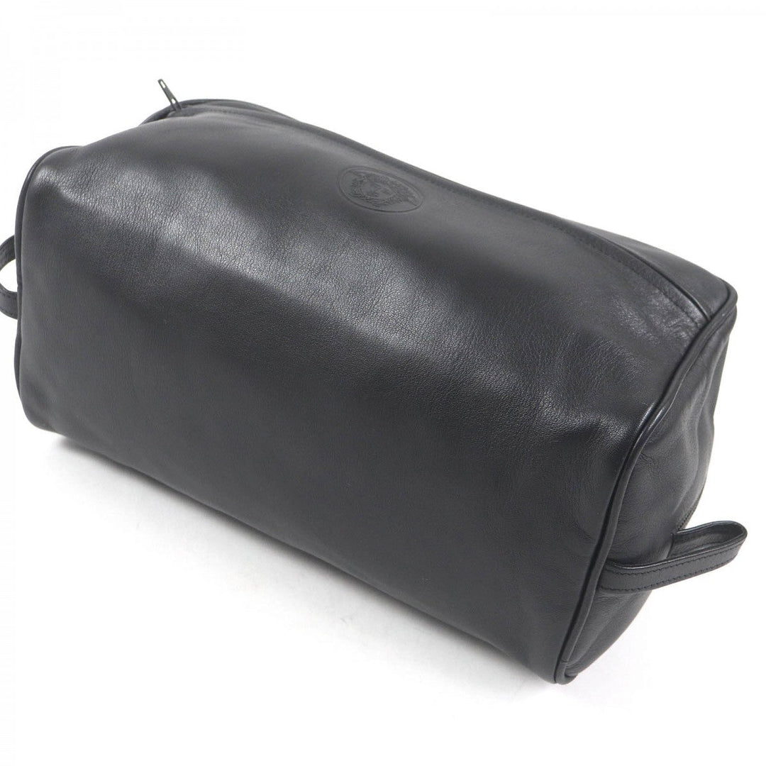 Gianni Versace business bag Main: Leather black mens Used Authentic