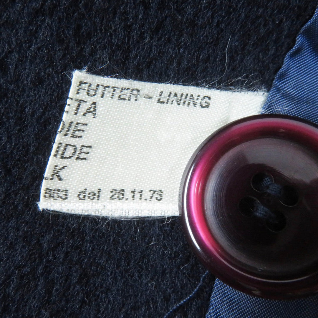 Herno coat Outer: 70% wool, Outer: 30% cashmere, Lining: 100% silk Dark navy Women 40 Used Authentic