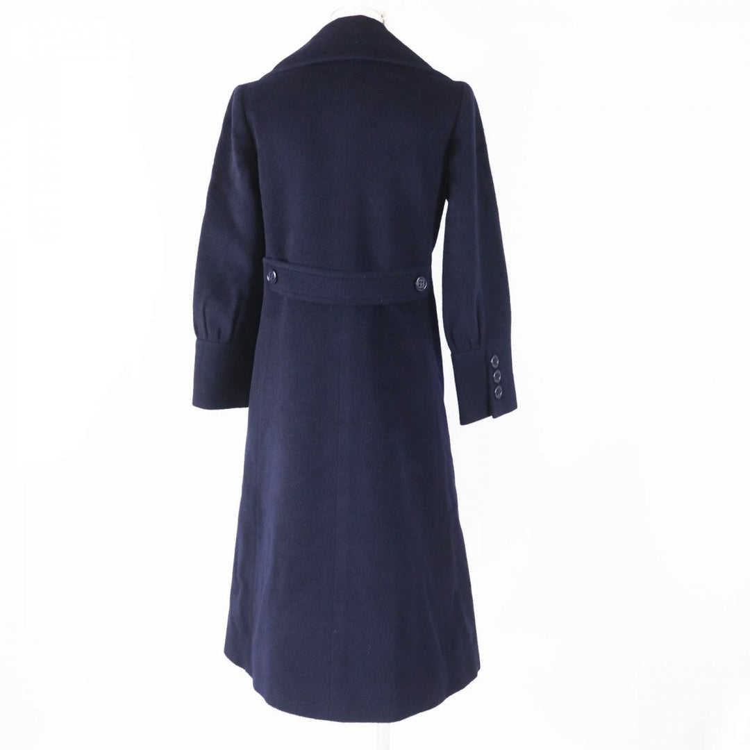 Herno coat Outer: 70% wool, Outer: 30% cashmere, Lining: 100% silk Dark navy Women 40 Used Authentic