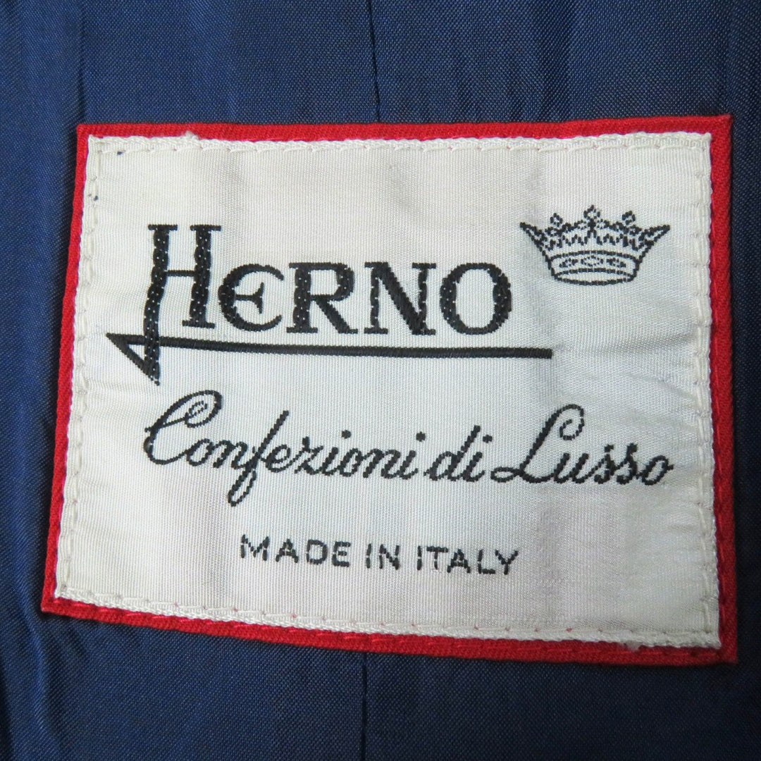 Herno coat Outer: 70% wool, Outer: 30% cashmere, Lining: 100% silk Dark navy Women 40 Used Authentic