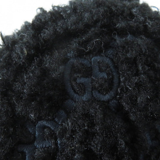 GUCCI Earmuff 645495 517074 Main: Curly eco fur black Women(Unisex) Used Authentic