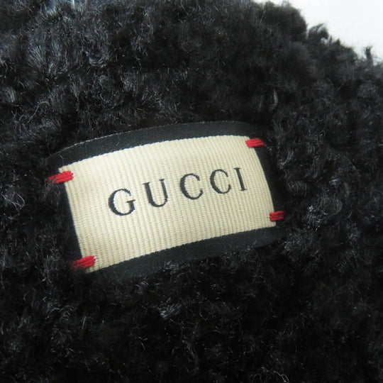 GUCCI Earmuff 645495 517074 Main: Curly eco fur black Women(Unisex) Used Authentic