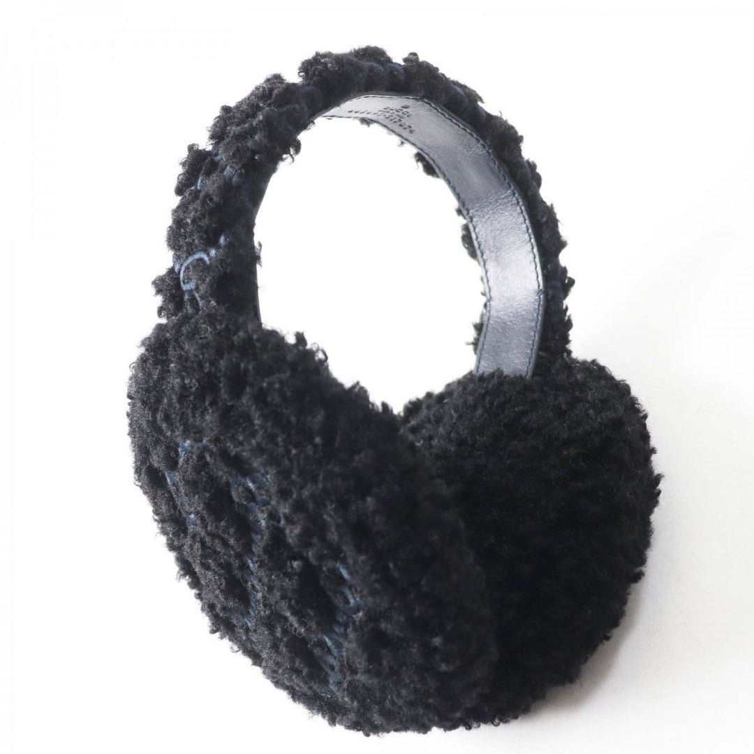 GUCCI Earmuff 645495 517074 Main: Curly eco fur black Women(Unisex) Used Authentic