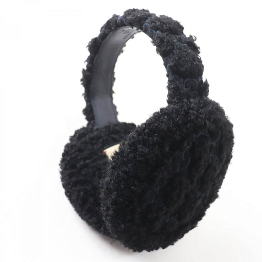 GUCCI Earmuff 645495 517074 Main: Curly eco fur black Women(Unisex) Used Authentic