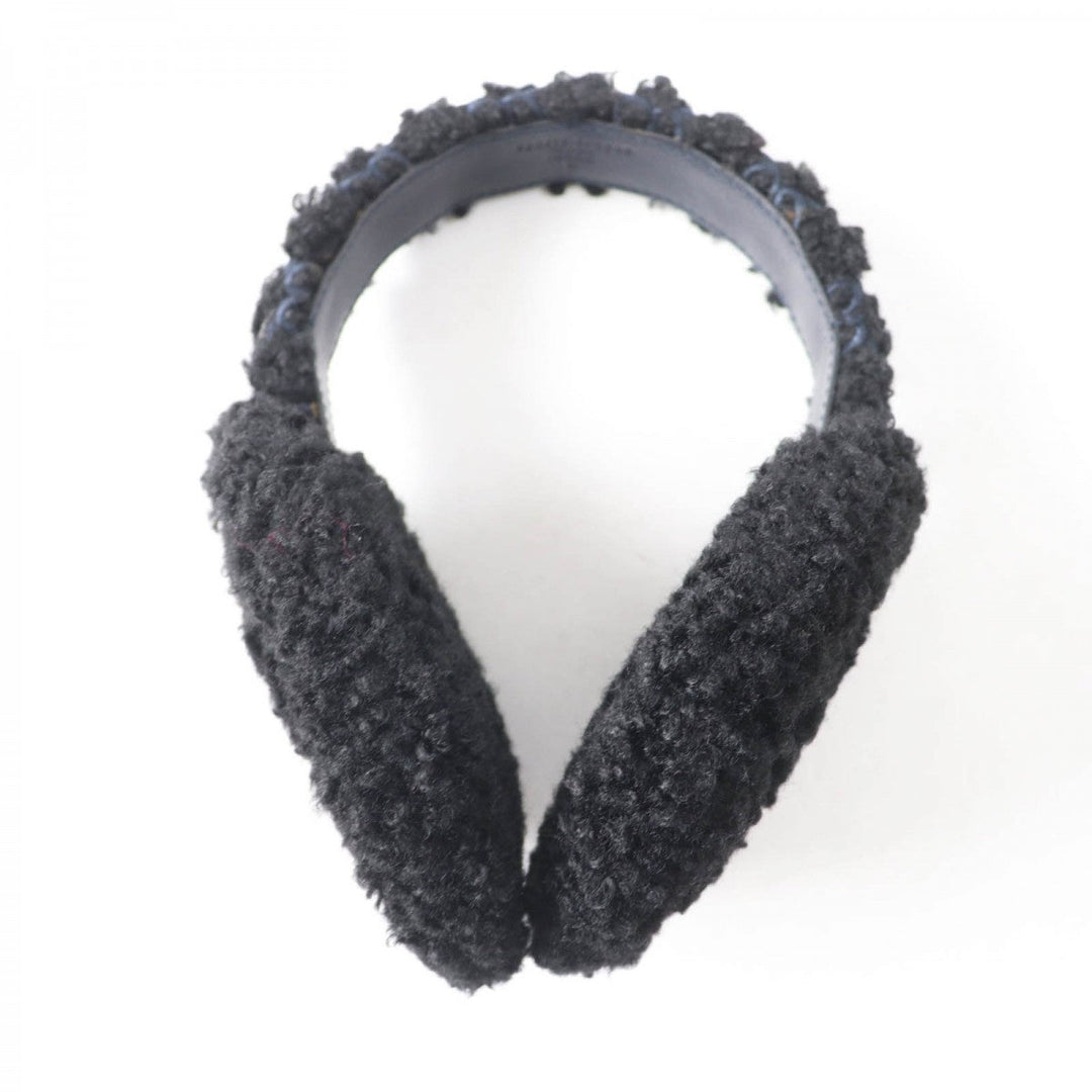 GUCCI Earmuff 645495 517074 Main: Curly eco fur black Women(Unisex) Used Authentic