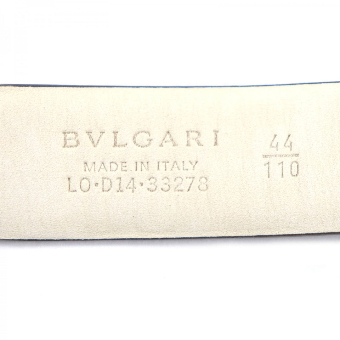 BVLGARI belt LD D14 33278 Main: Leather black mens Used Authentic