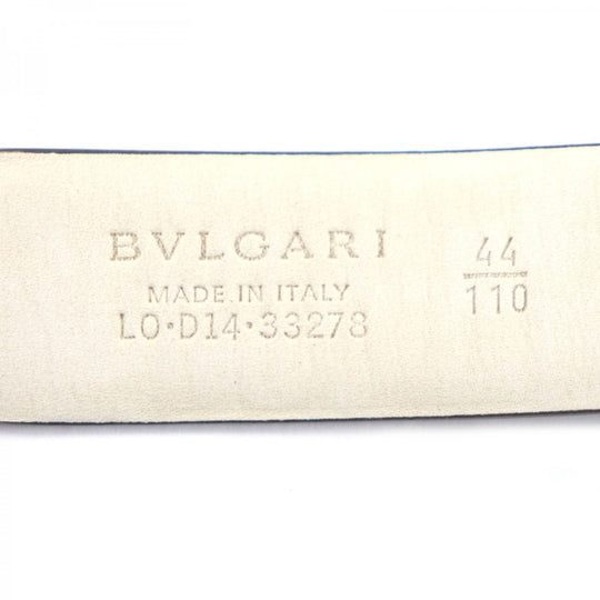 BVLGARI belt LD D14 33278 Main: Leather black mens Used Authentic
