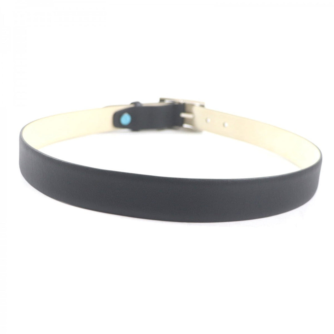 BVLGARI belt LD D14 33278 Main: Leather black mens Used Authentic