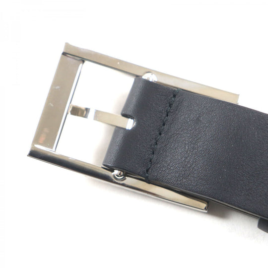 BVLGARI belt LD D14 33278 Main: Leather black mens Used Authentic