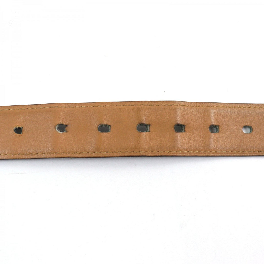 HERMES belt leather black