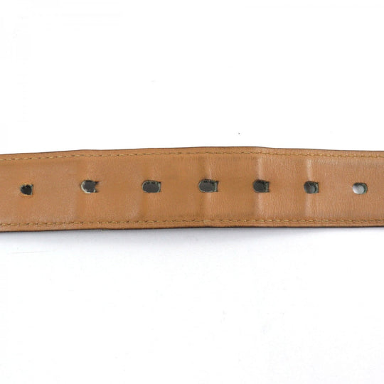 HERMES belt leather black