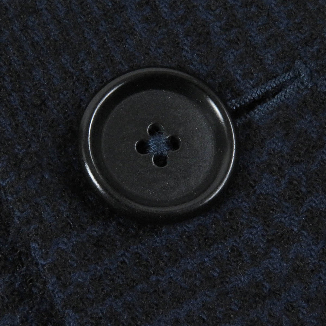 ERRICO FORMICOLA coat Outer: 70% alpaca, Outer: 30% nylon, Lining: 55% cotton, Lining: 45% cupra Navy mens 46 Used Authentic