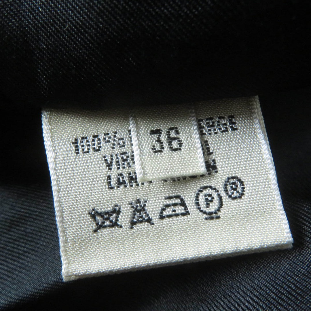 HERMES Tight Skirt Main: 100% virgin wool, Lining: 100% silk Dark gray Women 36 Used Authentic