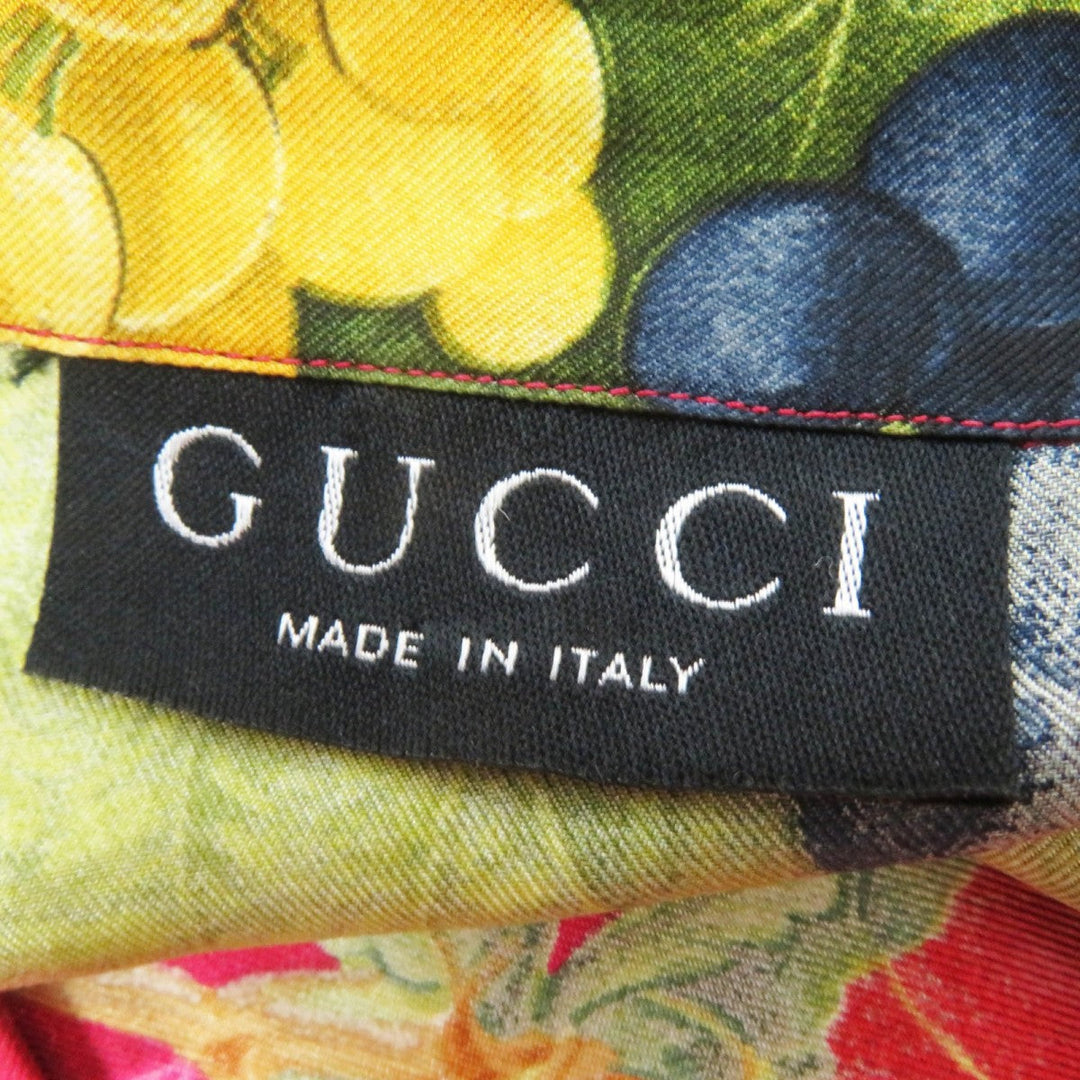 GUCCI Long sleeve shirt Main: 100% silk red multi Tom Ford Women Used Authentic