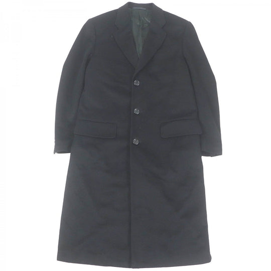 ARMANI COLLEZIONI coat cashmere black mens 44 Used Authentic