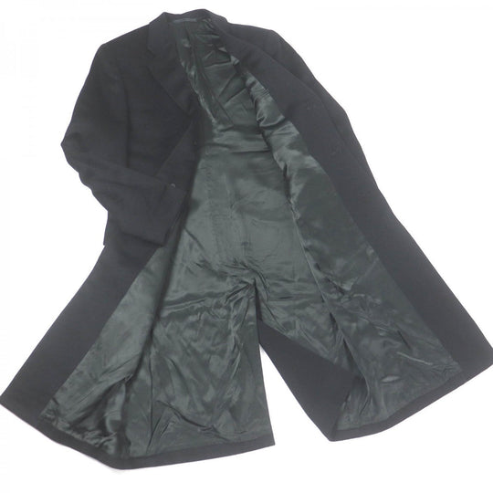 ARMANI COLLEZIONI coat cashmere black mens 44 Used Authentic