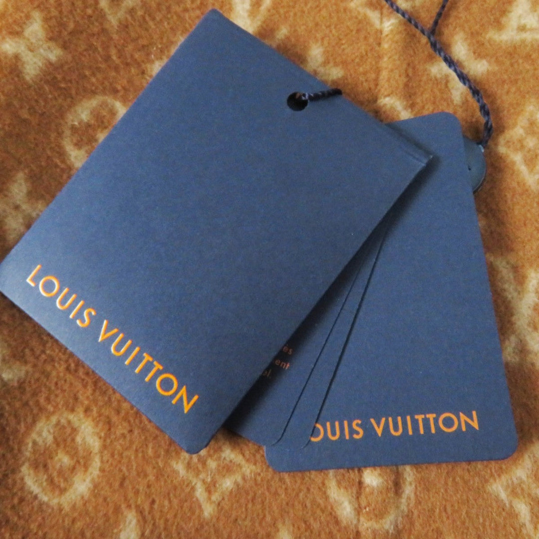 LOUIS VUITTON coat 1A8262 Outer: 99% wool, Main: 1% silk, Lining: 53% rayon, Lining: 47% cupra, Part: sheep leather Camel Women 42 Used Authentic