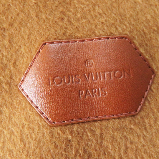 LOUIS VUITTON coat 1A8262 Outer: 99% wool, Main: 1% silk, Lining: 53% rayon, Lining: 47% cupra, Part: sheep leather Camel Women 42 Used Authentic