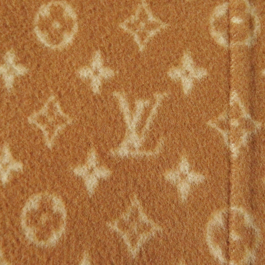 LOUIS VUITTON coat 1A8262 Outer: 99% wool, Main: 1% silk, Lining: 53% rayon, Lining: 47% cupra, Part: sheep leather Camel Women 42 Used Authentic