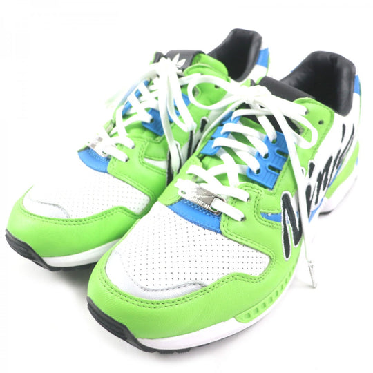 adidas sneakers GW3358 Main: Leather Green blue white ZX 8000 Ninja mens 44 1/2 Used Authentic