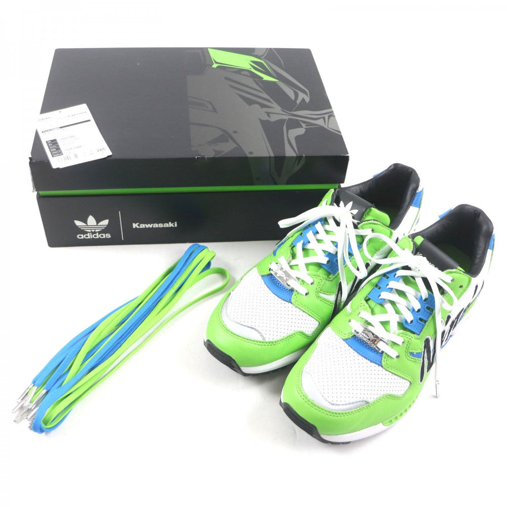 adidas sneakers GW3358 Main: Leather Green blue white ZX 8000 Ninja mens 44 1/2 Used Authentic