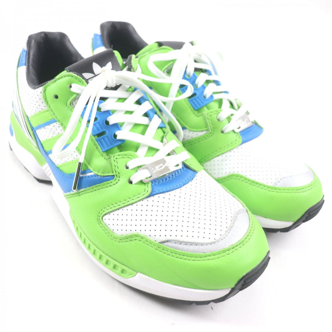 adidas sneakers GW3358 Main: Leather Green blue white ZX 8000 Ninja mens 44 1/2 Used Authentic