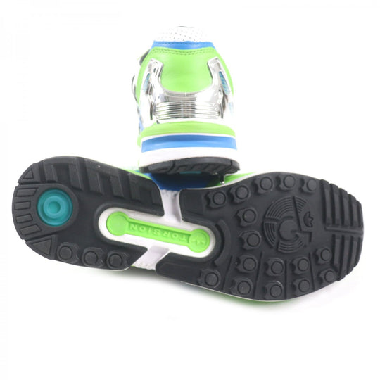 adidas sneakers GW3358 Main: Leather Green blue white ZX 8000 Ninja mens 44 1/2 Used Authentic