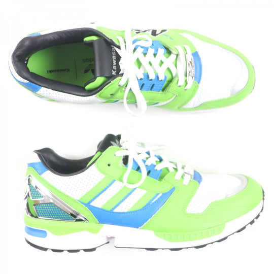adidas sneakers GW3358 Main: Leather Green blue white ZX 8000 Ninja mens 44 1/2 Used Authentic