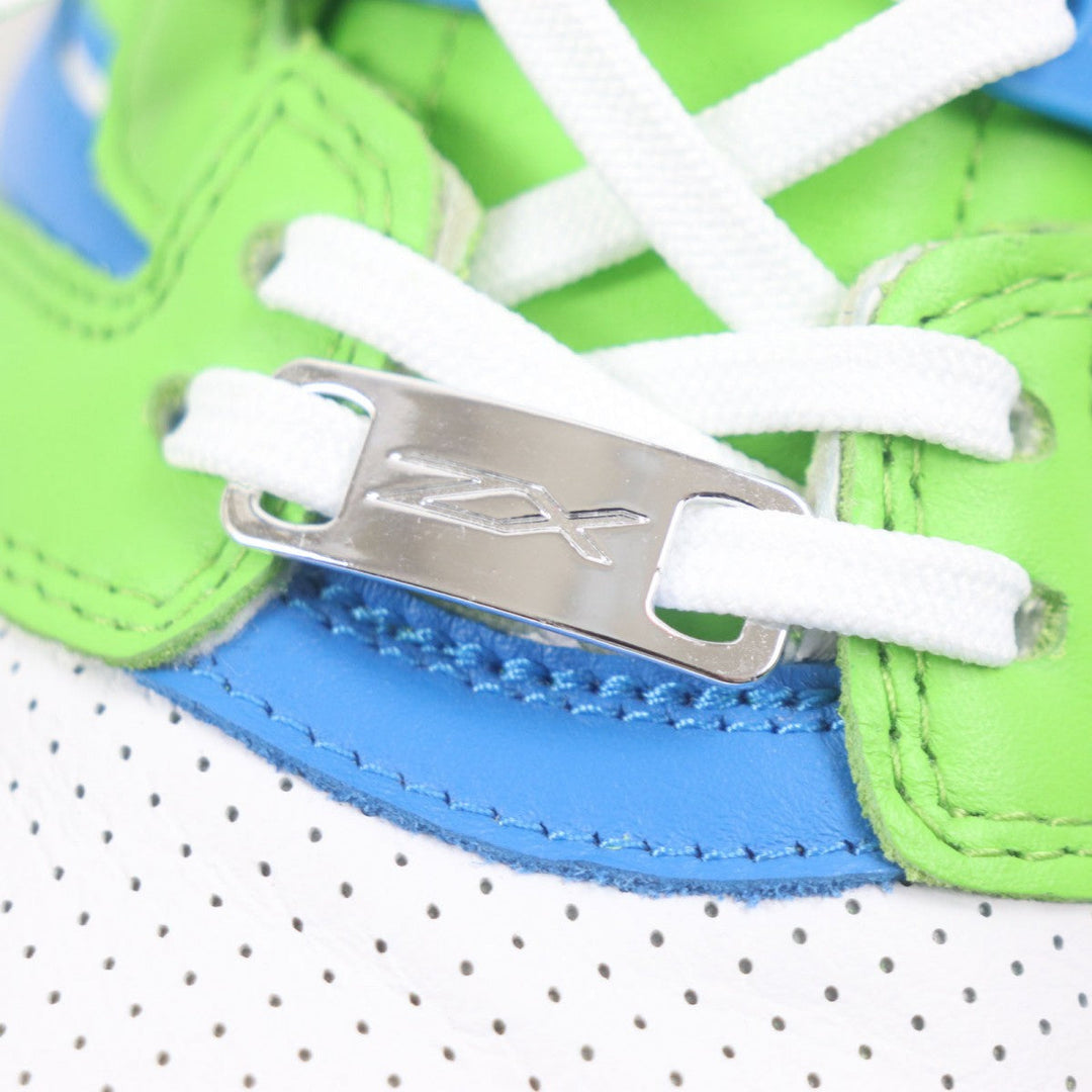 adidas sneakers GW3358 Main: Leather Green blue white ZX 8000 Ninja mens 44 1/2 Used Authentic