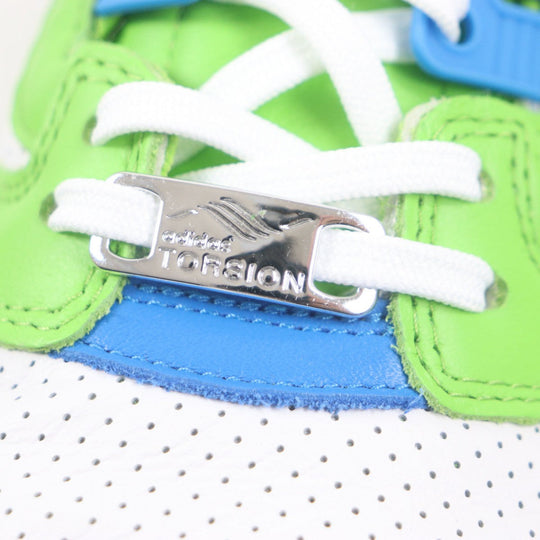 adidas sneakers GW3358 Main: Leather Green blue white ZX 8000 Ninja mens 44 1/2 Used Authentic