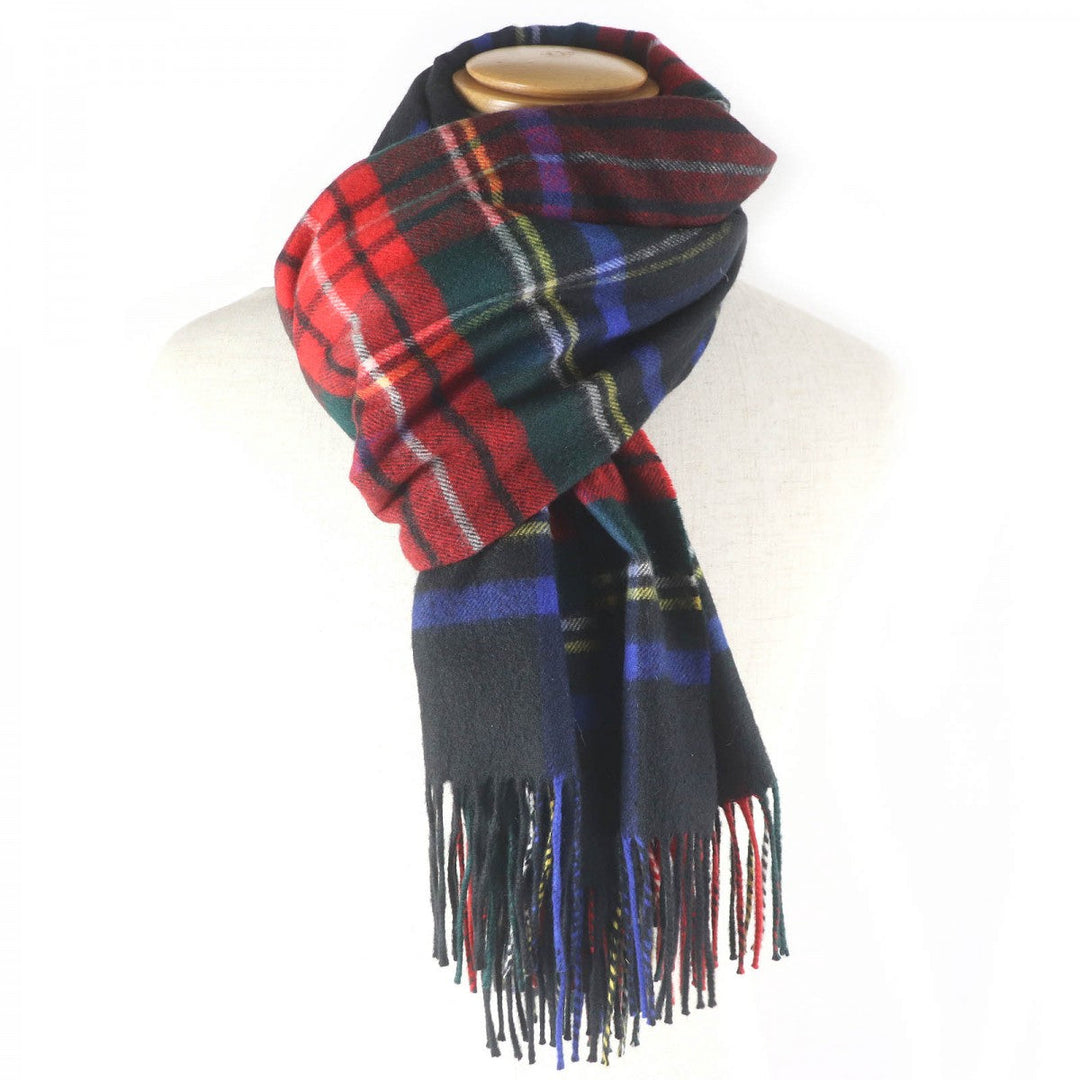 Johnstons of Elgin Scarf Main: 100% cashmere Black type mens Used Authentic