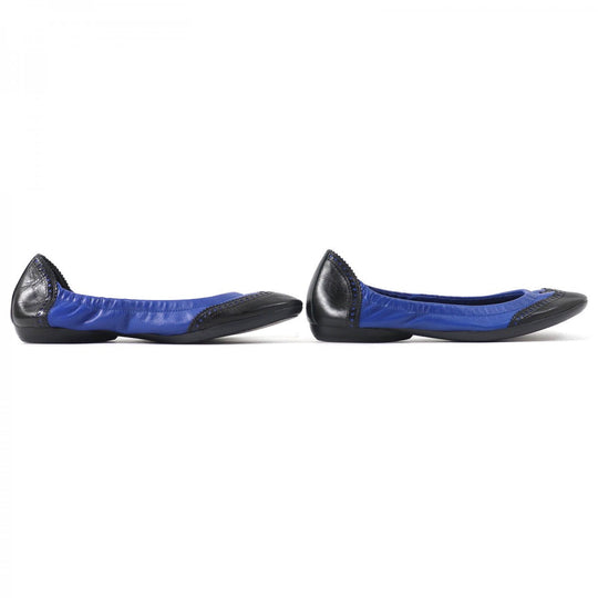 HERMES pumps leather blue-black 36