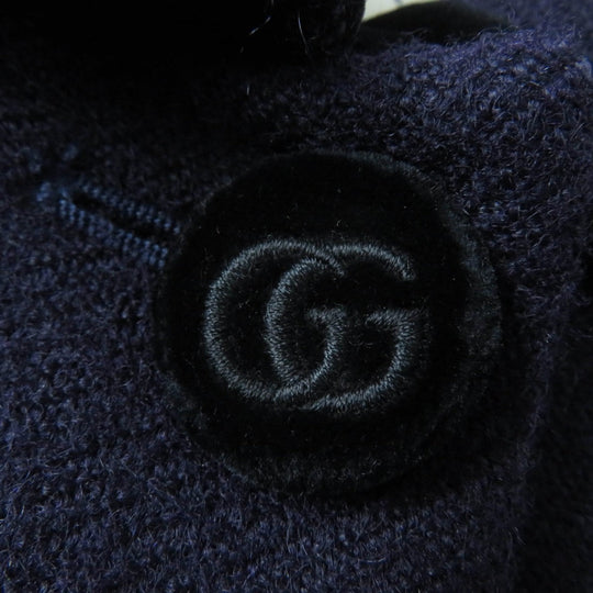 GUCCI A line coat 633152 Main: 80% wool, Main: 20% mohair, Main: 98% cotton, Main: 2% polyurethane, Lining: 100% rayon Purple type Women 36 Used Authentic