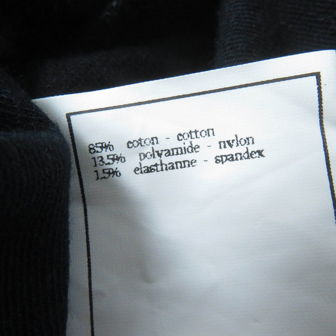 CHANEL tops 96P Main: 85% cotton, Main: 13.5% nylon, Main: 1.5% spandex black Women 40 Used Authentic