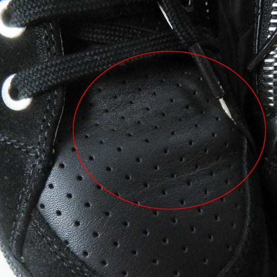 CHANEL High cut sneakers G29918 leather black 37