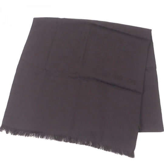 GUCCI Scarf 165904 Main: 70% wool, Main: 30% silk Brown mens Used Authentic