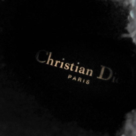 Christian Dior boots Main: Leather Black White D-MAJOR Women 38 Used Authentic