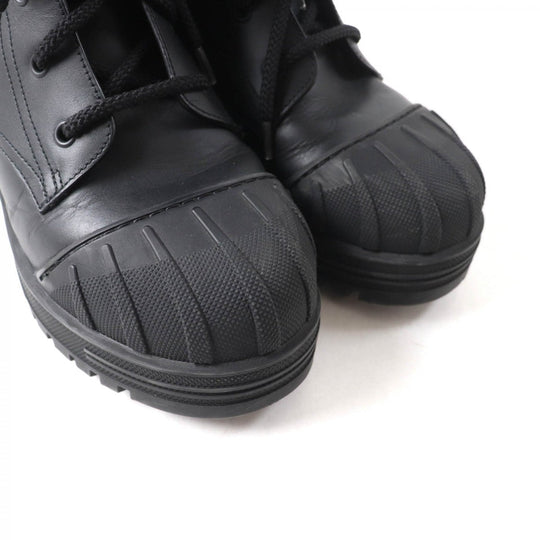 Christian Dior boots Main: Leather Black White D-MAJOR Women 38 Used Authentic