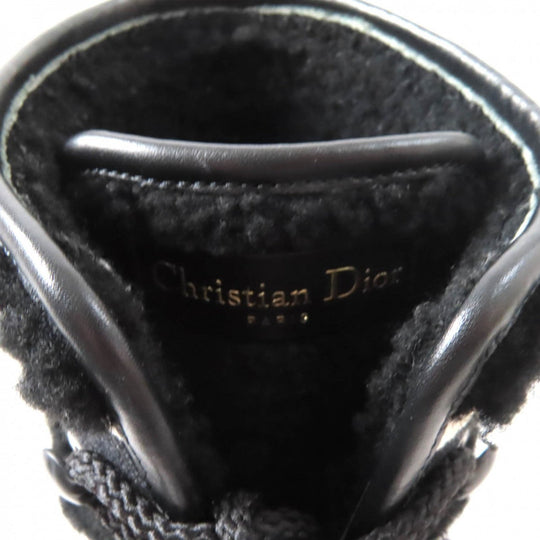 Christian Dior boots Main: Leather Black White D-MAJOR Women 38 Used Authentic