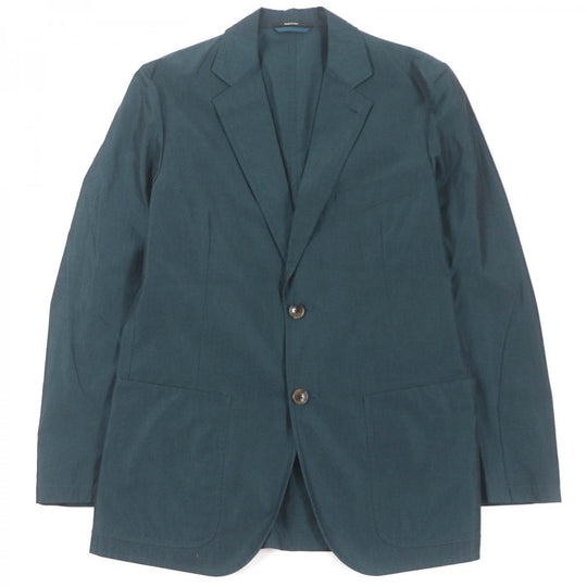 HERMES tailored jacket Main: 100% cotton green mens 48 Used Authentic