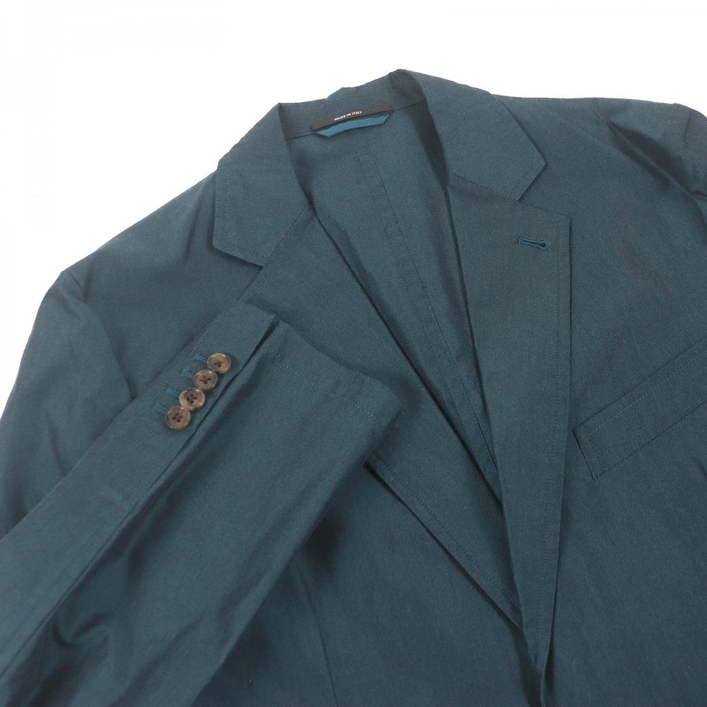 HERMES tailored jacket Main: 100% cotton green mens 48 Used Authentic
